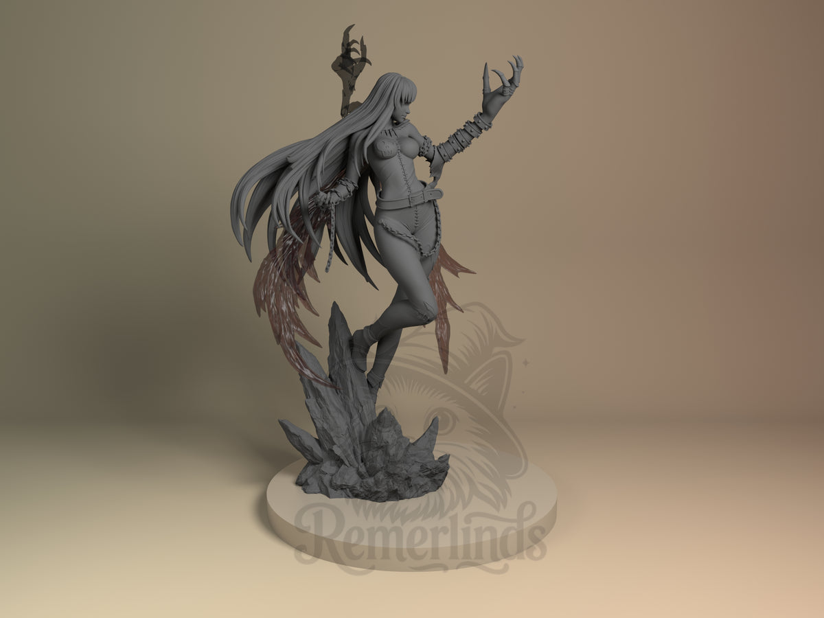 Right side angle highlighting notable pose or armor/prop feature.