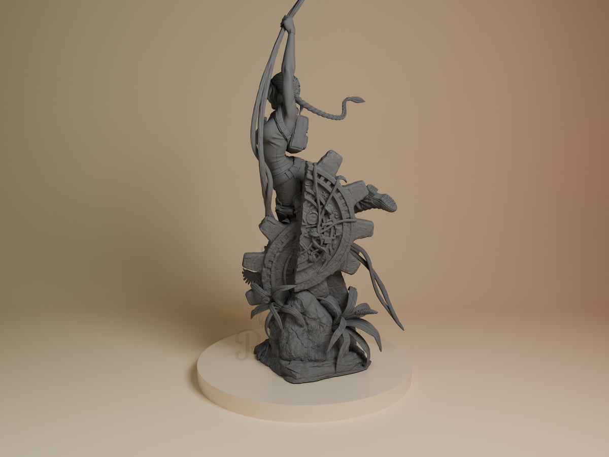 Left side angle showing gesture, weapon, or outfit detail.