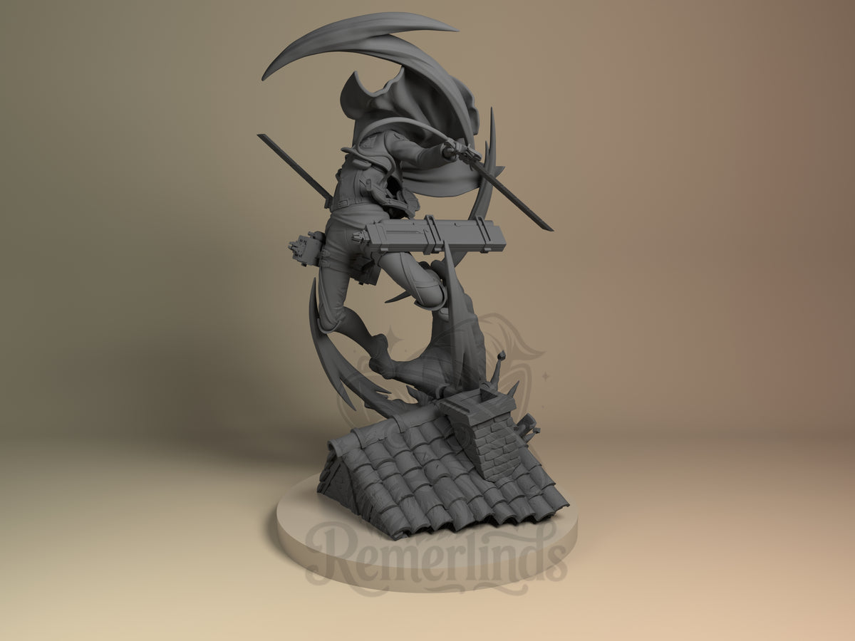 Left side angle showing gesture, weapon, or outfit detail.