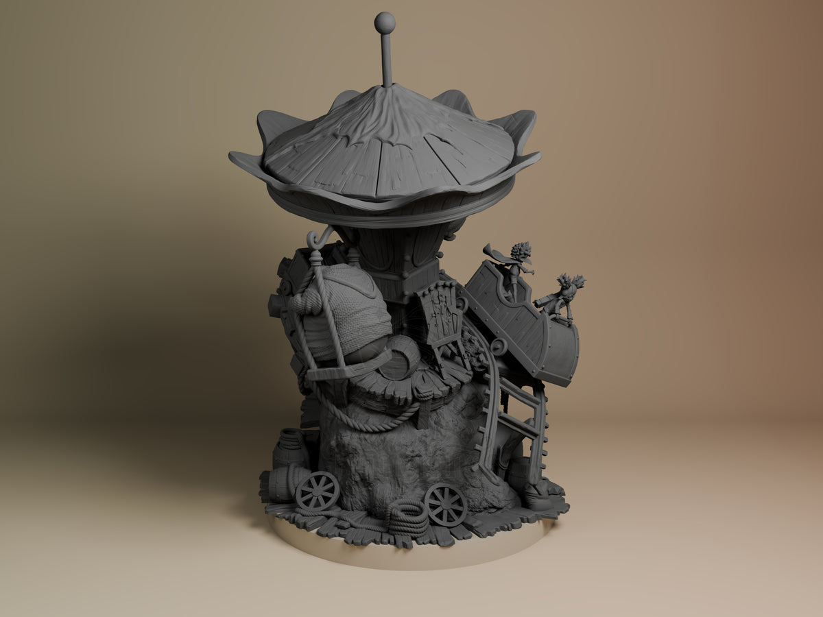 Right side angle highlighting notable pose or armor/prop feature.