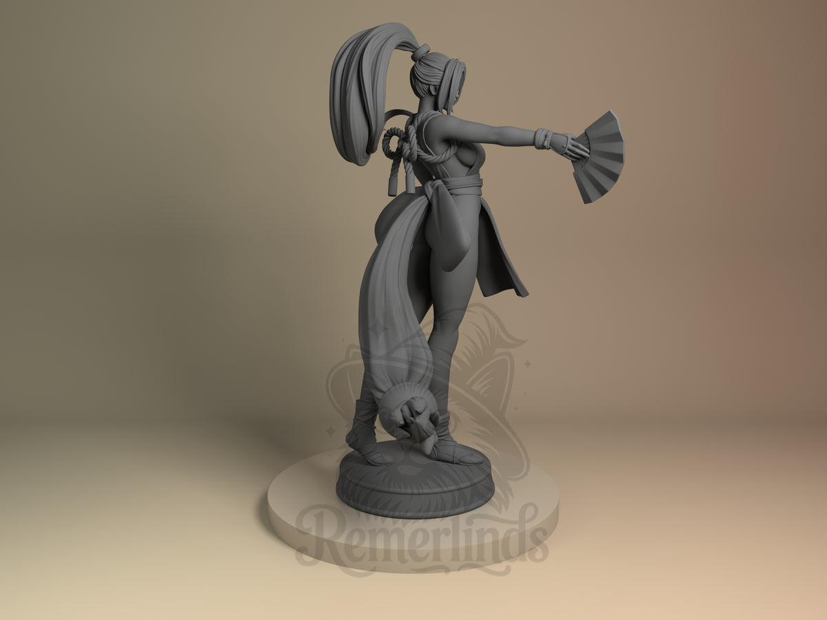 Right side angle highlighting notable pose or armor/prop feature.
