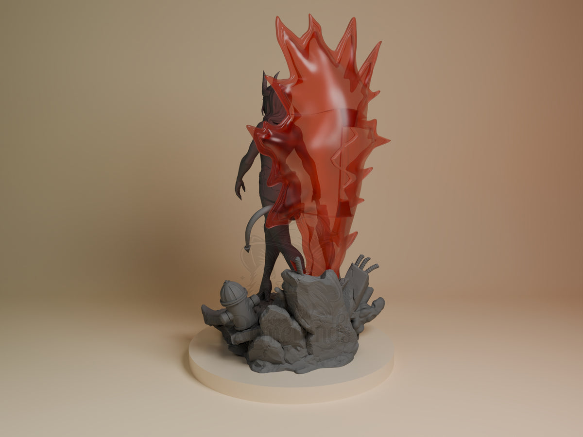 Left side angle showing gesture, weapon, or outfit detail.