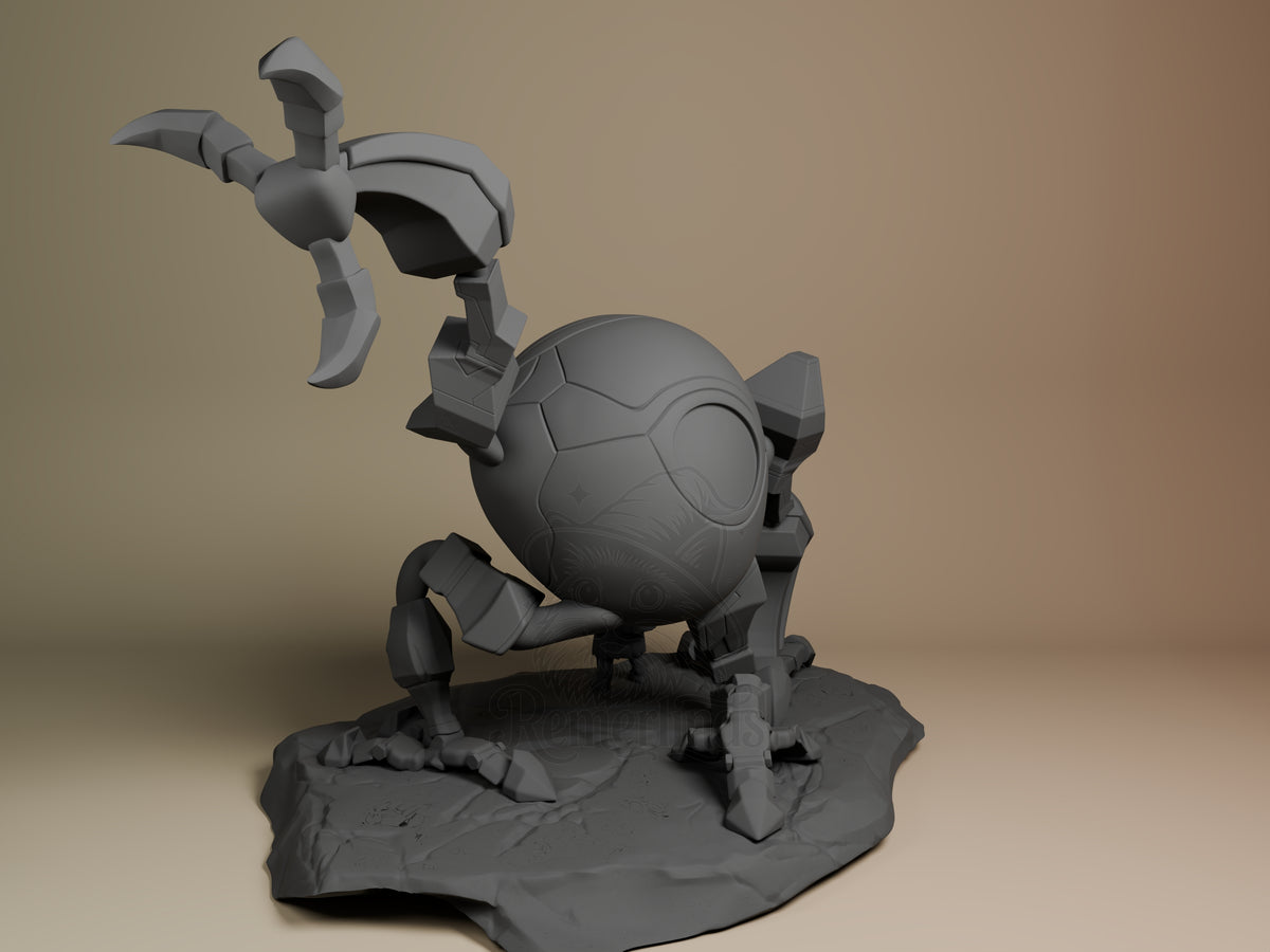 Left side angle showing gesture, weapon, or outfit detail.