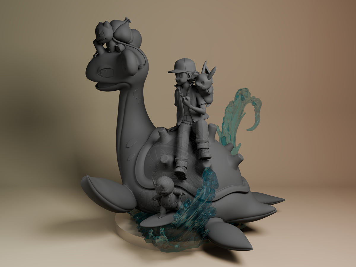 Right side angle highlighting notable pose or armor/prop feature.