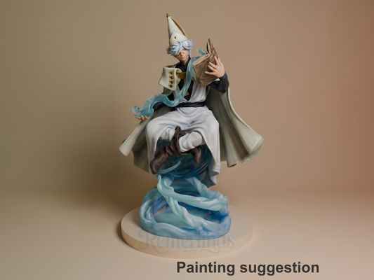 Qifrey Witch Hat Atelier 3D printed resin figure by Nomnom, colored view.