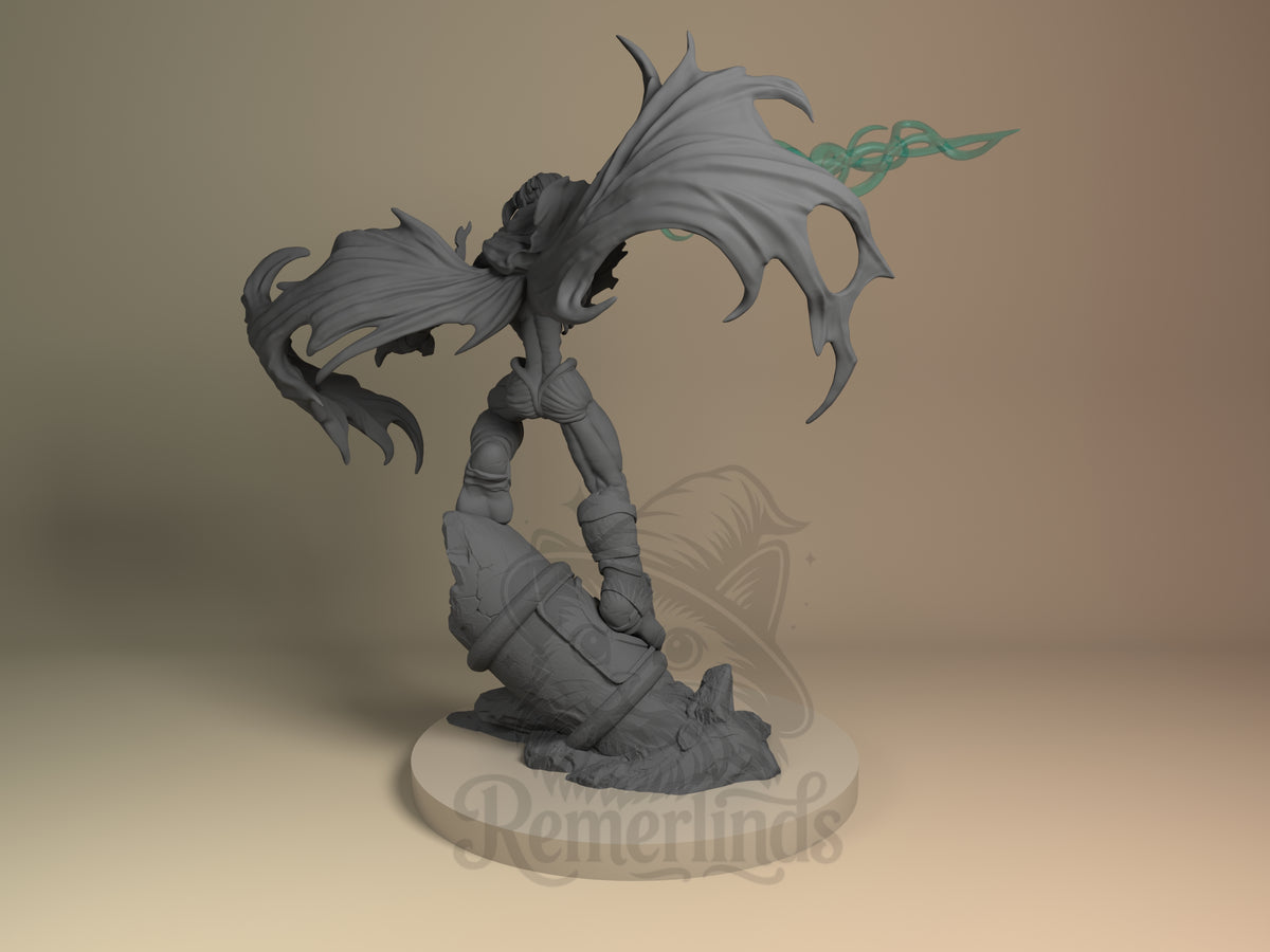 Left side angle showing gesture, weapon, or outfit detail.