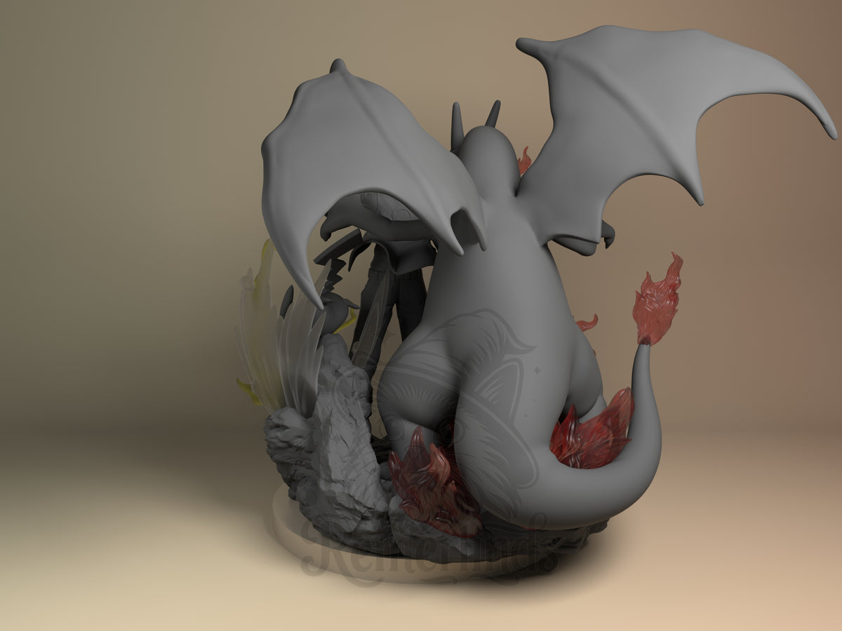 Left side angle showing gesture, weapon, or outfit detail.