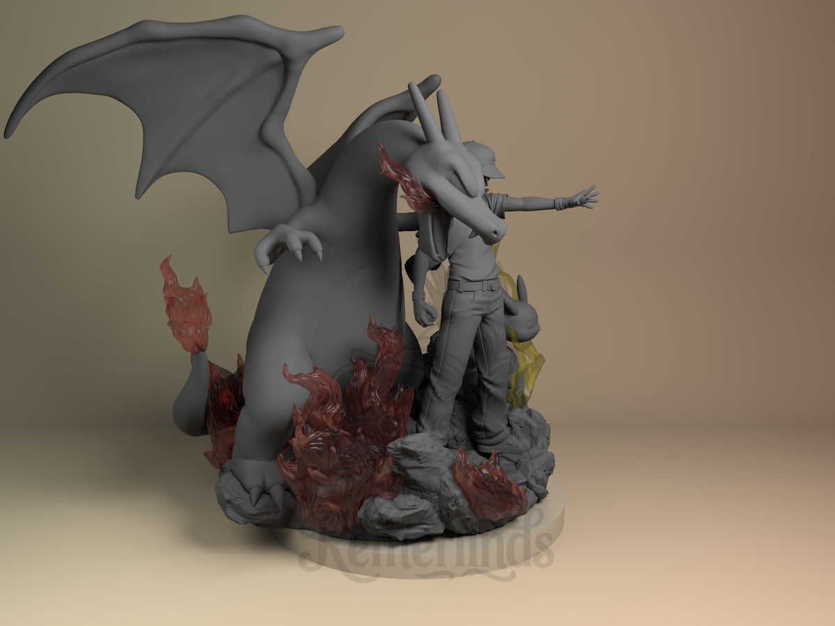Right side angle highlighting notable pose or armor/prop feature.