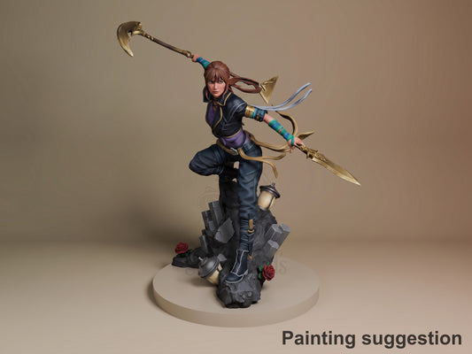 Sciel Odyssey 33 3D printed resin figure by Nomnom, colored view.