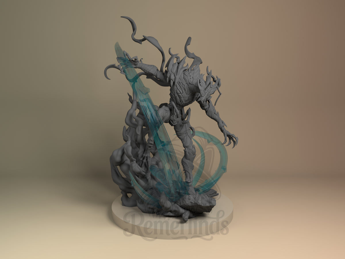 Right side angle highlighting notable pose or armor/prop feature.