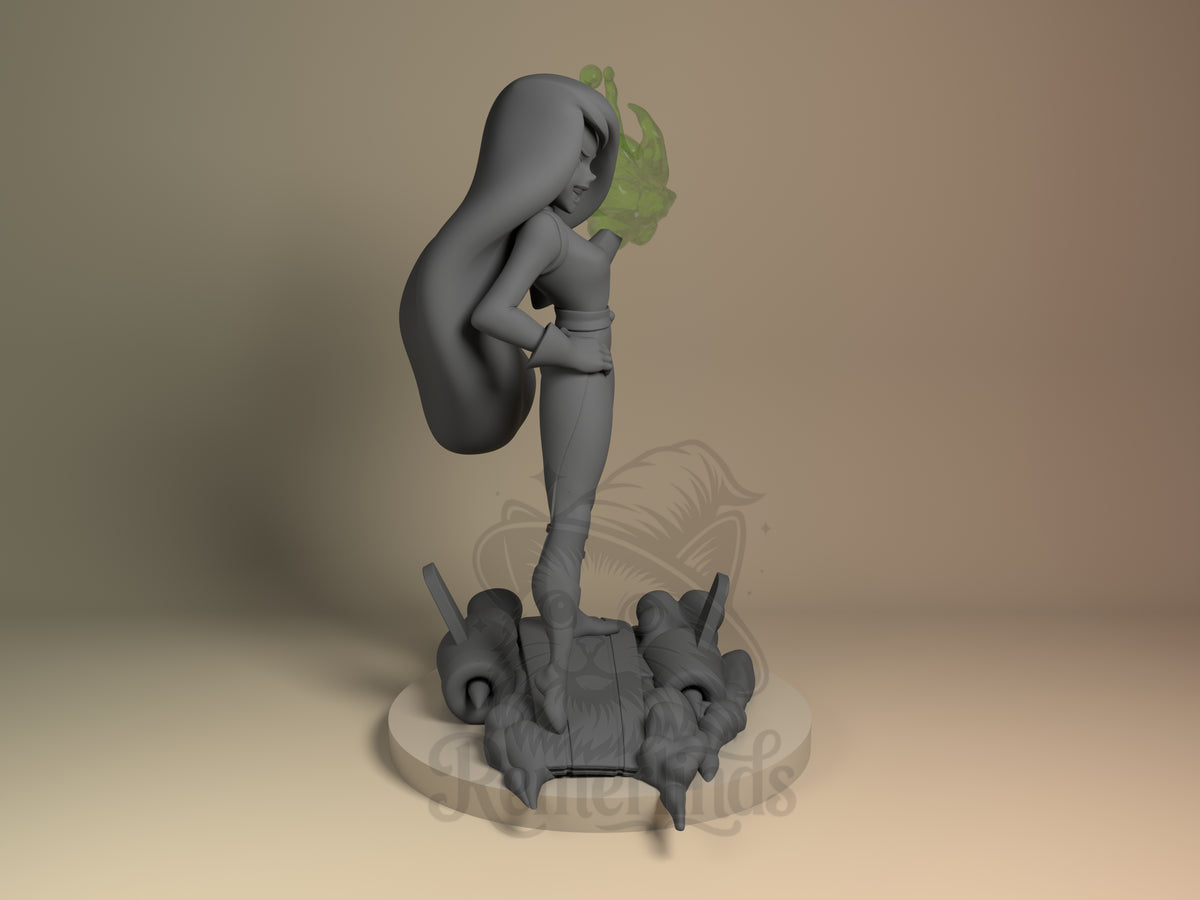Right side angle highlighting notable pose or armor/prop feature.