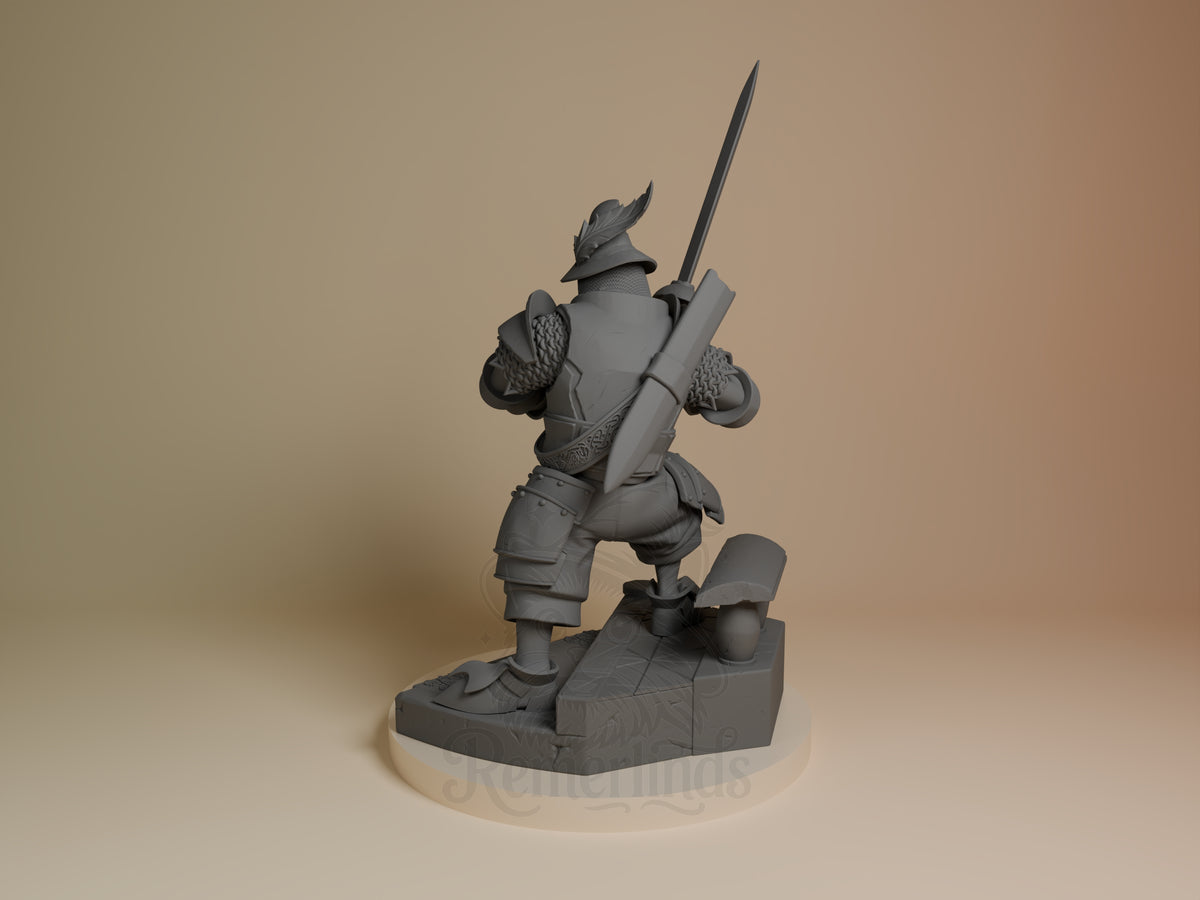 Left side angle showing gesture, weapon, or outfit detail.