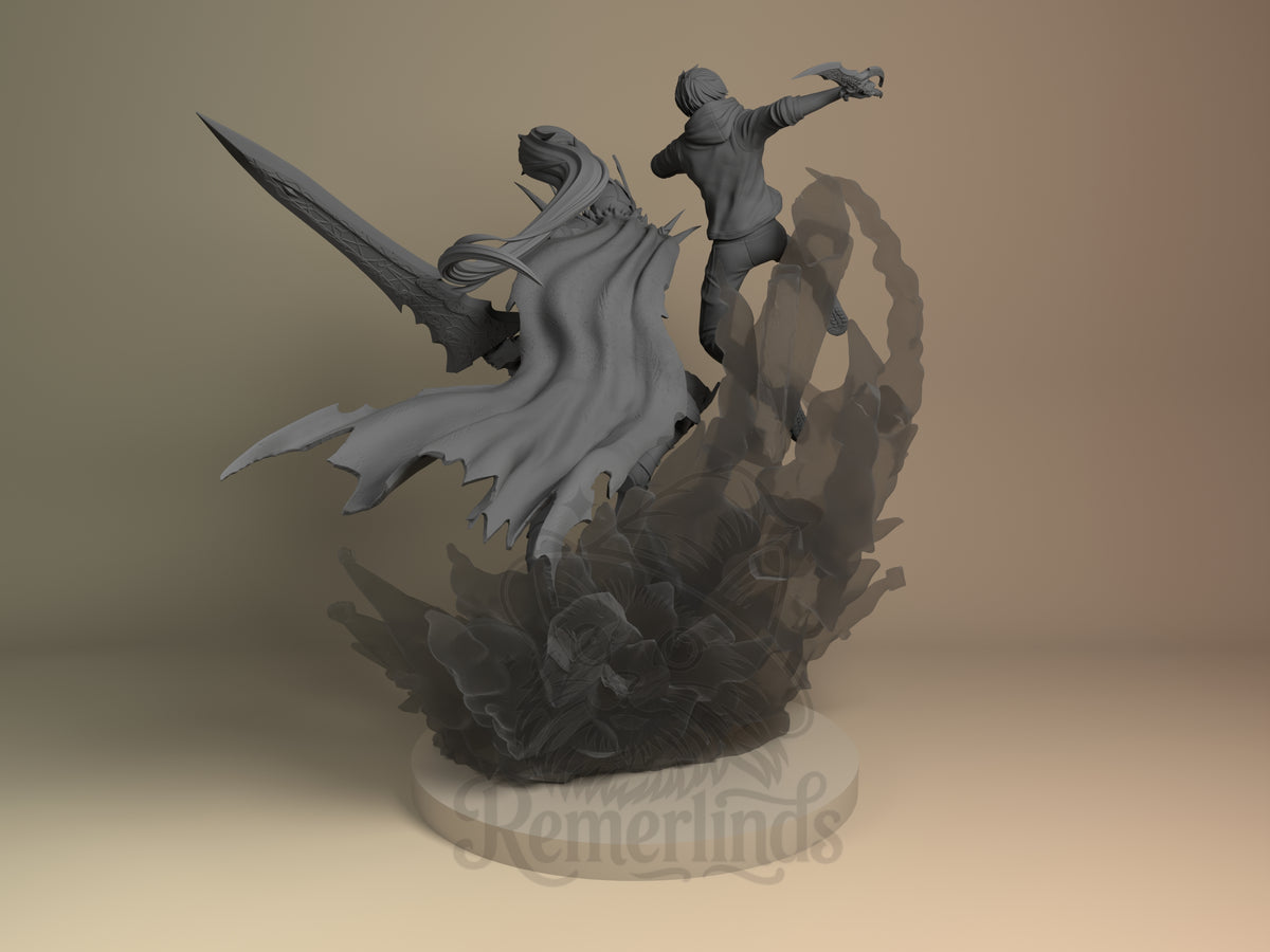 Left side angle showing gesture, weapon, or outfit detail.