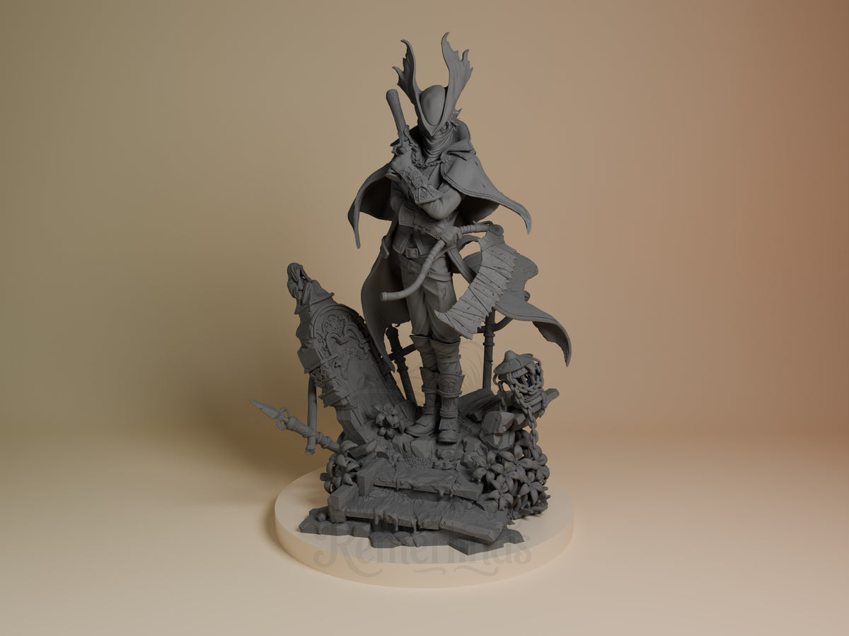 Shadow Tracker from Gothic Hunt is an unpainted resin figure, front-facing on a sculpted base.