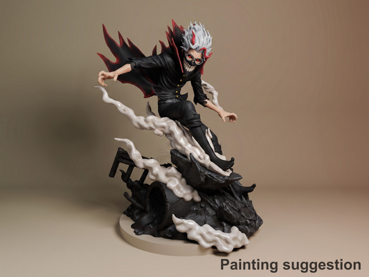 Velocity Phantom Mystical Adventures 3D printed resin figure by Nomnom, colored view.