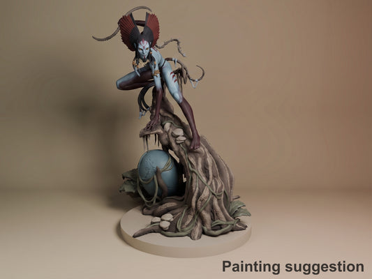 Iron Sentinel The Last Windshaper 3D printed resin figure by Nomnom, colored view.