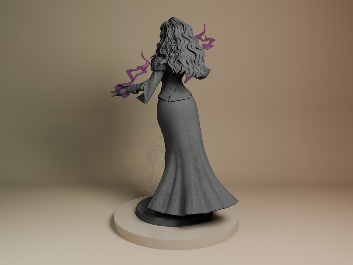 Left side angle showing gesture, weapon, or outfit detail.