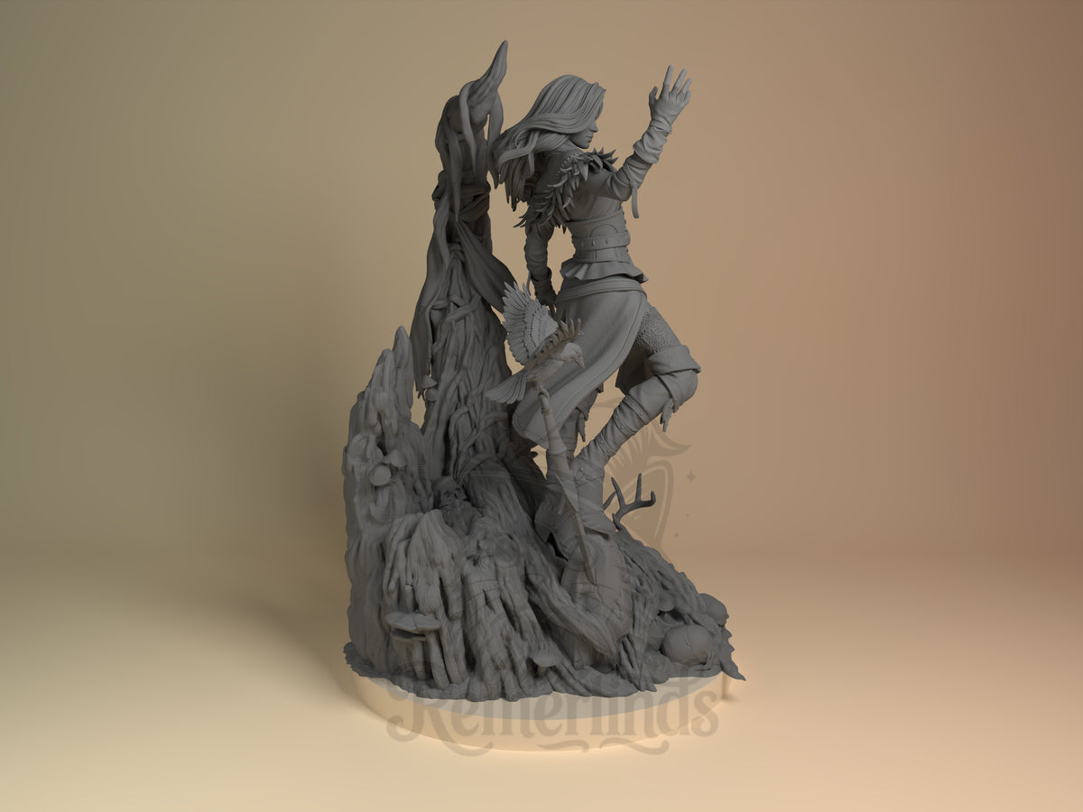 Right side angle highlighting notable pose or armor/prop feature.