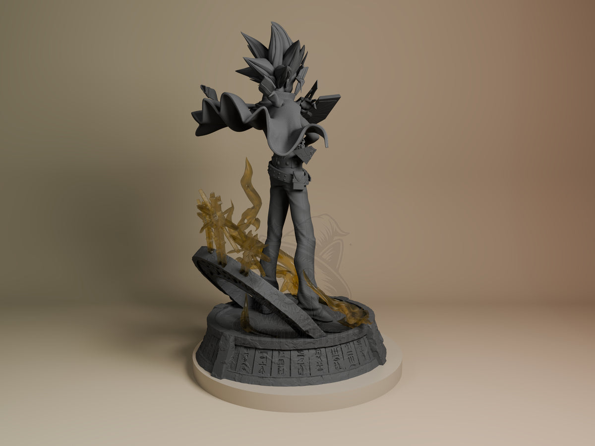 Rear view showing cloak, back armor, or base sculpt detail.