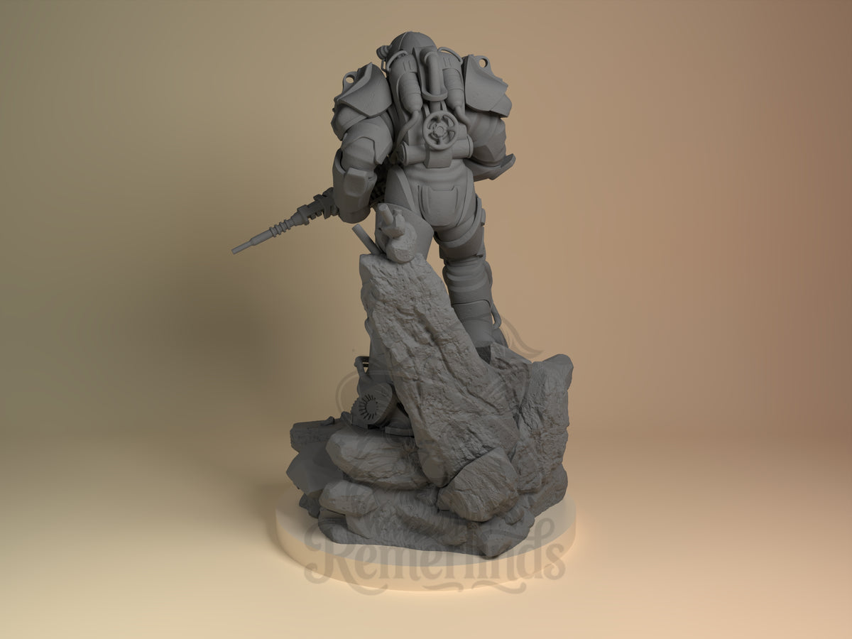 Left side angle showing gesture, weapon, or outfit detail.