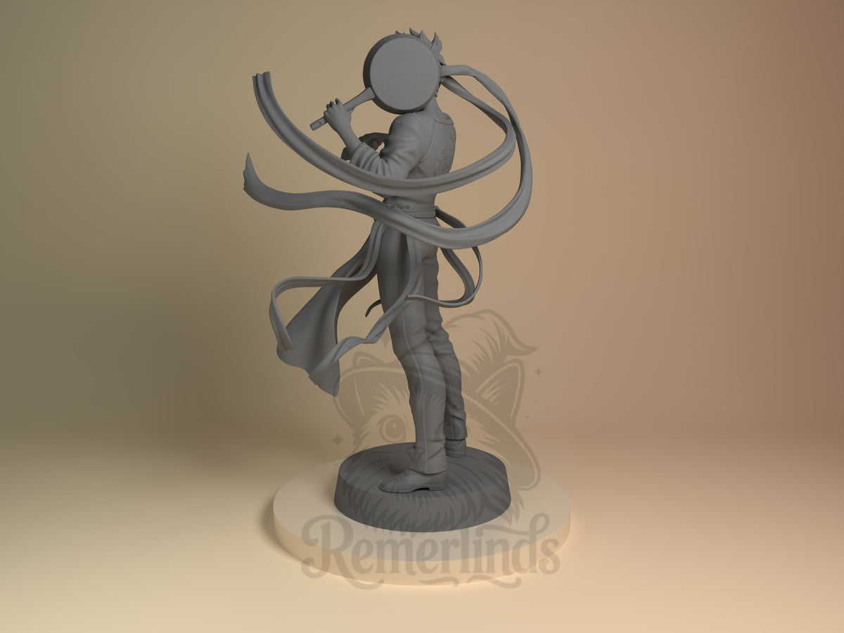 Left side angle showing gesture, weapon, or outfit detail.