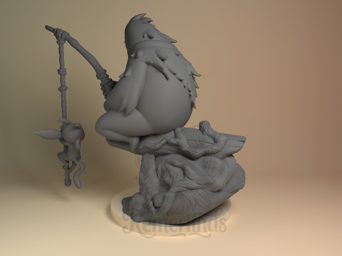 Left side angle showing gesture, weapon, or outfit detail.