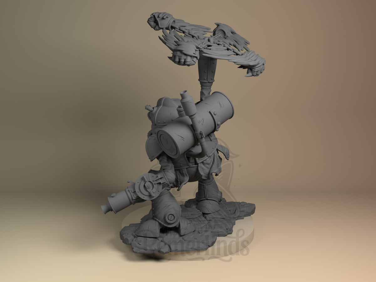 Left side angle showing gesture, weapon, or outfit detail.
