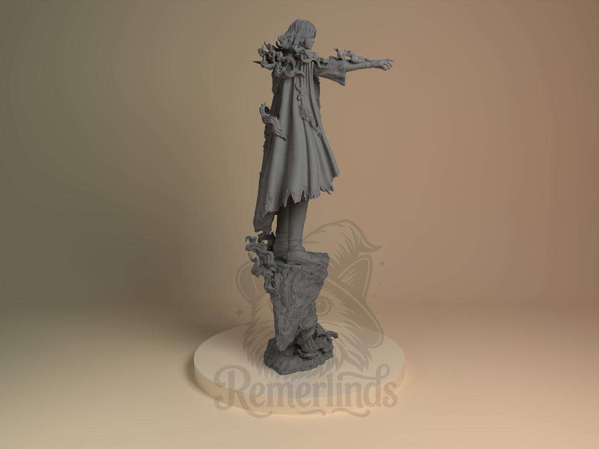 Right side angle highlighting notable pose or armor/prop feature.