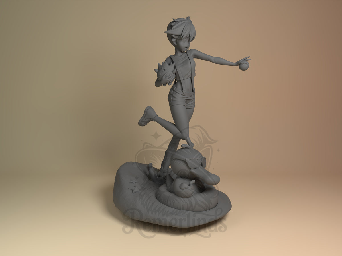 Right side angle highlighting notable pose or armor/prop feature.